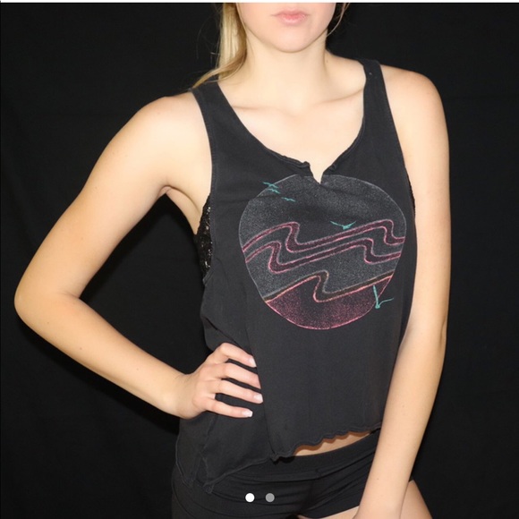 Roxy Tank Top with Lace Sides - Picture 1 of 2